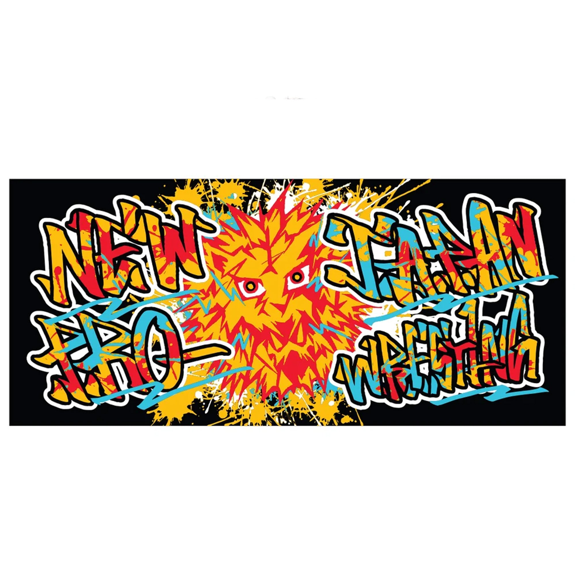 Lion Mark Face Towel (2026 – Black × Color Logo)
