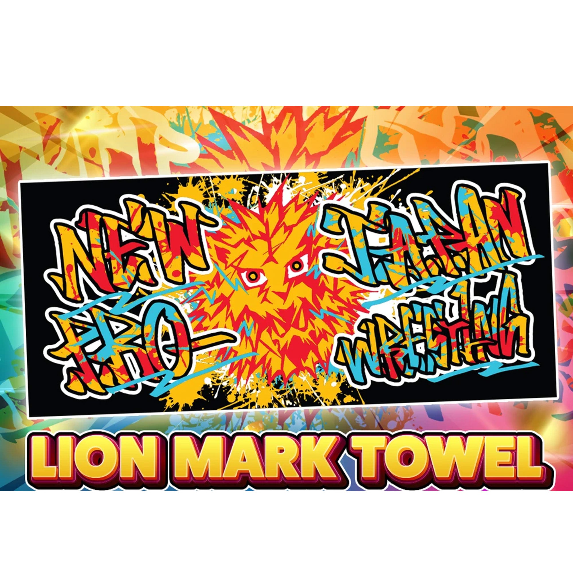 Lion Mark Face Towel (2026 – Black × Color Logo)