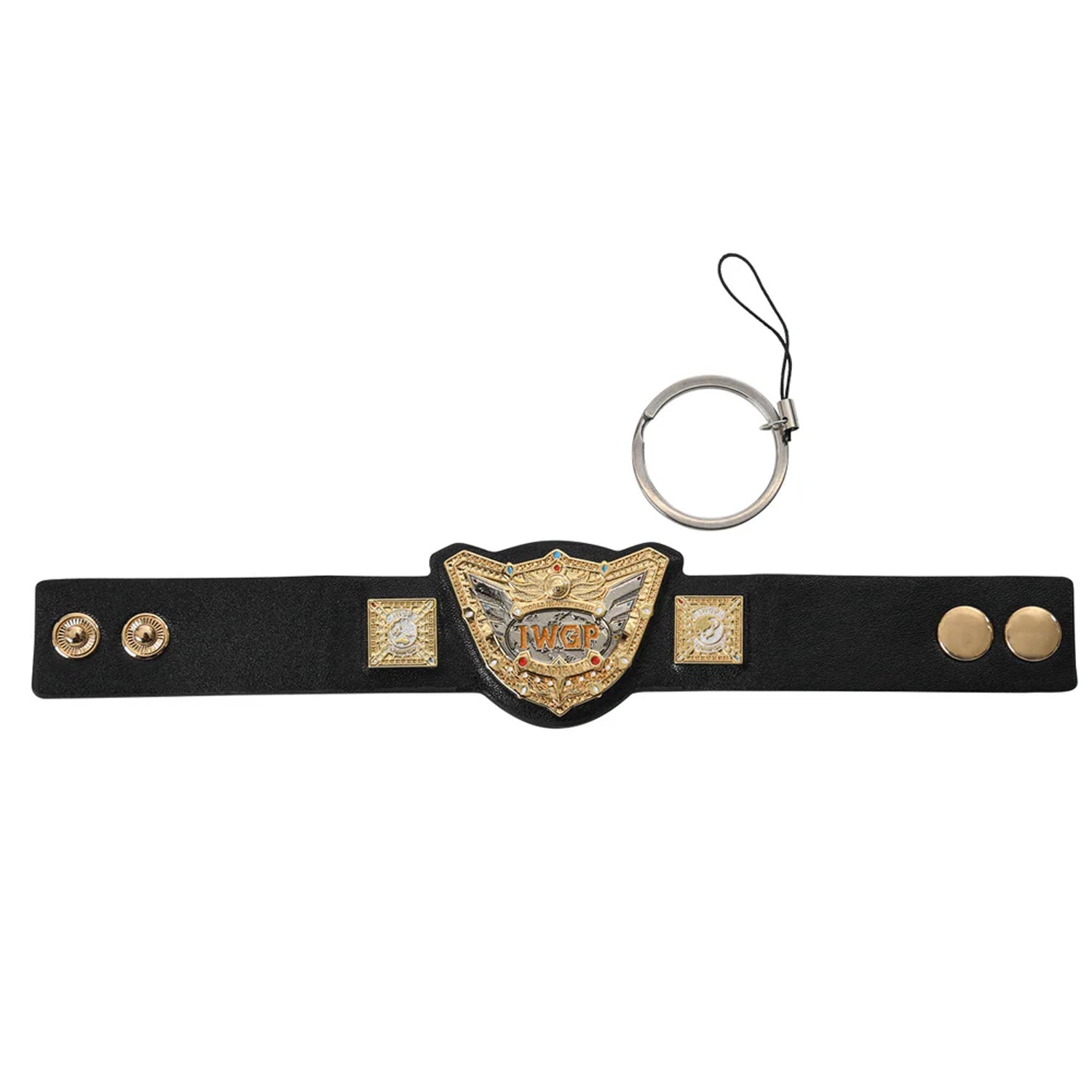 Guitoy ワールドチャンピオンシップ グランプリ 1/6 IWGP World Heavyweight Championship Belt Strap Keyring